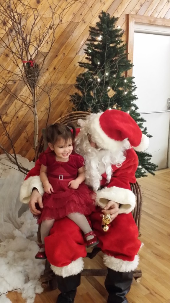 Santa with 2nd youngest  01